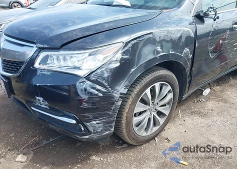 2016 Acura Mdx Technology Entertainment Packages/Technology, Entertainment Acurawatch Plus Packages from USA, damaged, VIN 5FRYD4H65GB017071